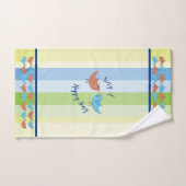 Chantez une chanson joyeuse serviette colorée ense (Serviette à main)