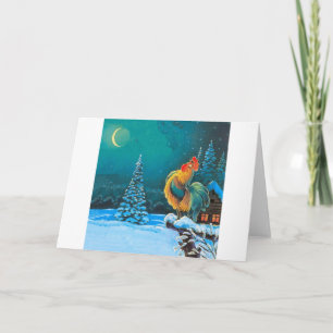 chanticleer feestdagen kaart