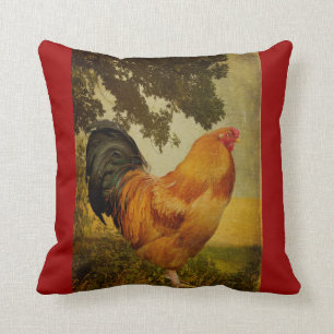 Chanticleer Rooster Pillow door Lois Bryan Kussen