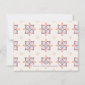Chantilly Boho Mandala Stationery - Plum Notitiekaartje (Achterkant)