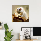 Chantilly-Tiffany Cat Poster (Thuiskantoor)