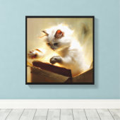 Chantilly-Tiffany kat Canvas Afdruk (Insitu (Houten vloer))