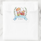 Chants de Noël mignons garçon et autocollants de (Sac)