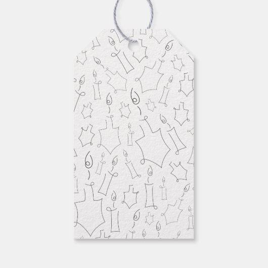 Chanukah Cadeaulabel (Achterkant)