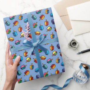 Chanukah-cadeauverpakking - Driehoeken - Judaica - Cadeaupapier