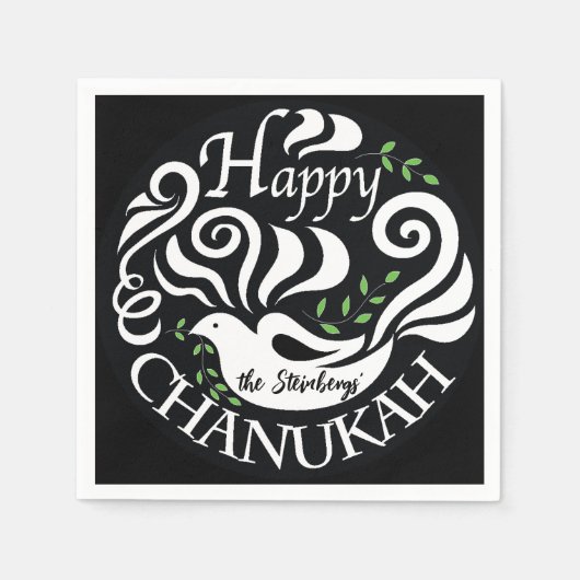 Chanukah Dove Servet (Voorkant)