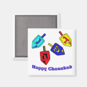 Chanukah Dreidels Magneet (Voorkant / Achterkant)