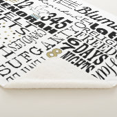 Chanukah Fun Words Sherpa Blanket/Medium Sherpa Deken (3/4)