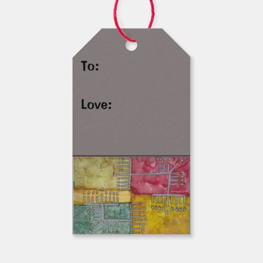 Chanukah Funtime Menorahs Cadeaulabel (Achterkant)