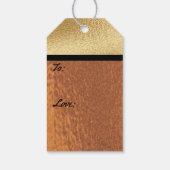 Chanukah Golden Montage Cadeaulabel (Achterkant)