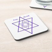 Chanukah/Hanukkah Blue en White Onderzetters (Linkerzijde)