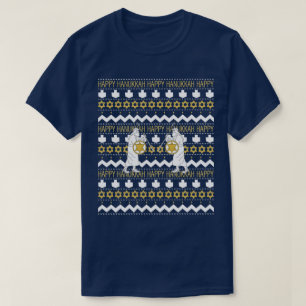 Chanukah/Hanukkah Mannen "Ugly Sweater" T-Shirt