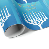 Chanukah Hanukkah Wrapping Paper Gift Wrap Cadeaupapier (Rol Hoek)