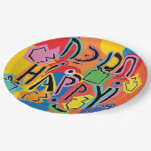 Chanukah Happy Bright Papieren Bordje (Gekanteld)