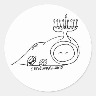 Chanukah Lump Ronde Sticker