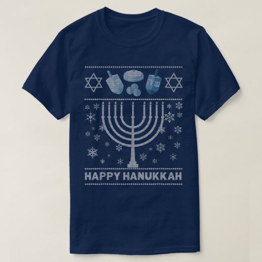 Chanukah Menora, t-shirt ignoble d'Hanoukka (Design devant)