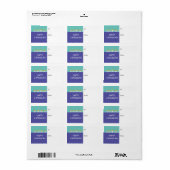 Chanukah Menorah Étiquette cadeau (Feuille entière)