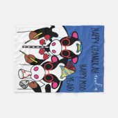 Chanukah Moo Year Fleece Blanket (Voorkant (Horizontaal))