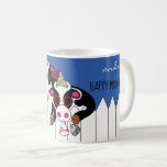 Chanukah Mug 11 oz. "Bonne Année Moo"<br><div class="desc">Chanukah Mug 11 oz. "Bonne Chanoukah et une Bonne Année Moo" Remplir avec des friandises spéciales, envelopper avec du cellophane et dessus avec un arc pour donner en cadeau sucré. Personnalisez en remplaçant le texte par vos propres messages. Choisissez la taille, le style et la couleur de votre police préférée....</div>