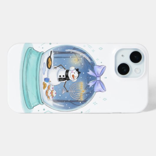 Chanukah Snow Globe Case-Mate iPhone Case (Achterkant (horizontaal))
