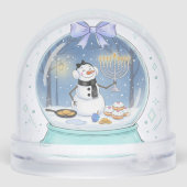 Chanukah Snow Globe Sneeuwbol (Achterkant)