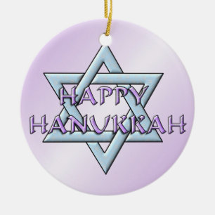 Chanukah Star van David Keramisch Ornament