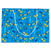 Chanukah Streamers Hanukkah Blue Banners Groot Cadeauzakje (Achterkant)