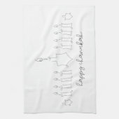 Chanukah Theedoek (Verticaal)