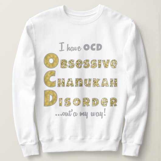 Chanukah Women's Pullover Sweatshirt "OChanukahD" (Design voorkant)