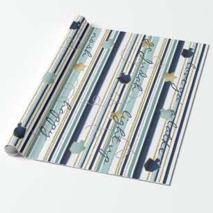 Chanukah Wrapping Paper De Nieuwe Elegant Ook Cadeaupapier
