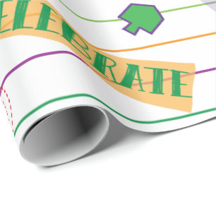 Chanukah Wrapping Paper "Hanukkah Party" Cadeaupapier