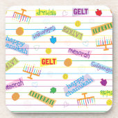 Chanukka Onderzetters Chanukka Feestje (Voorkant)