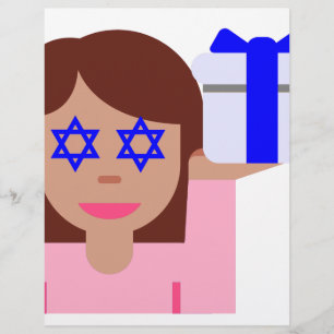 chanukkah hair flip emoji