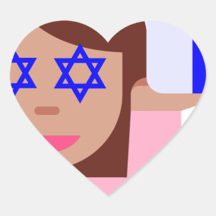 chanukkah hair flip emoji hart sticker