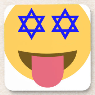chanukkah hanukkah emoji bier onderzetter