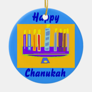 CHANUKKAH-ORNAMENTEN - JUDAISCHE GIFTEN EN LEVERIN KERAMISCH ORNAMENT