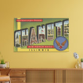 Chanute Air Force Base - Grote letterscènes Canvas Afdruk (Insitu (Woonkamer))