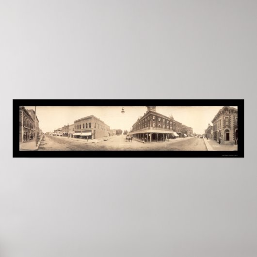 Chanute, Kansas Foto 1909 Poster (Voorkant)