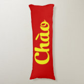 Chào / Hallo ~ Vietnam / Vietnamees / Tiapng Vioot Lichaamskussen (Voorkant Verticaal)