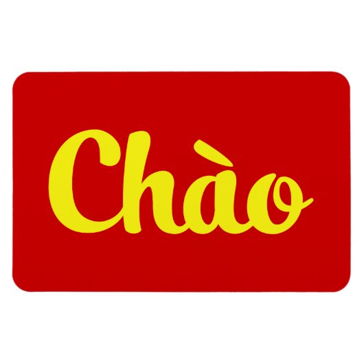 Chào / Hallo ~ Vietnam / Vietnamees / Tiapng Vioot Magneet (Horizontaal)