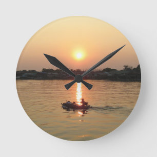 Chao Phraya River Sunset ... Ayutthaya, Thailand Ronde Klok