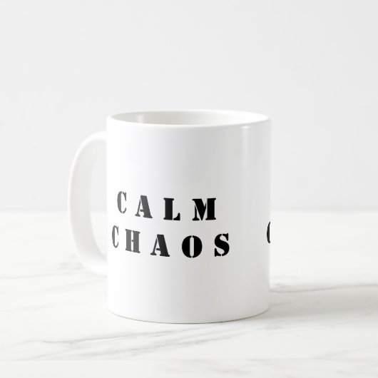 Chaos Calme - Mug Café du Paradoxe (Devant gauche)