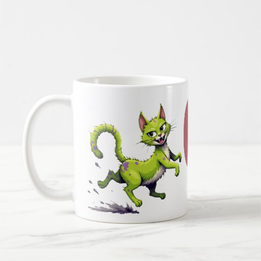 Chaos Cat Mug – Incitata: Frisky in the Sheets Koffiemok (Links)