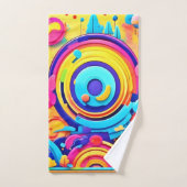 Chaos Colorés Dans Whimsical Wonderworld (Serviette à main)