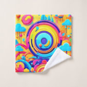 Chaos Colorés Dans Whimsical Wonderworld (Gant de toilette)