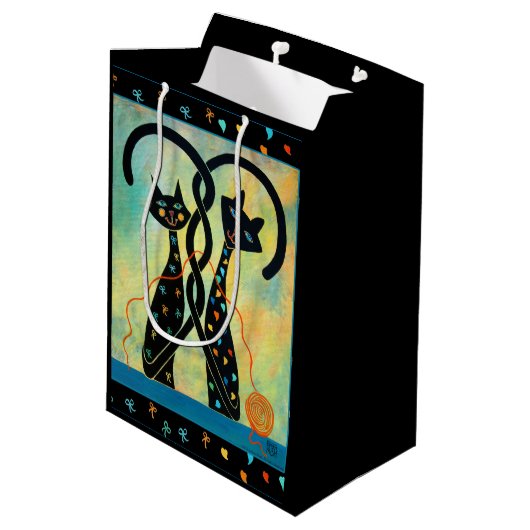 Chaos commandé de chat noir - sac fait sur (Dos Angle)