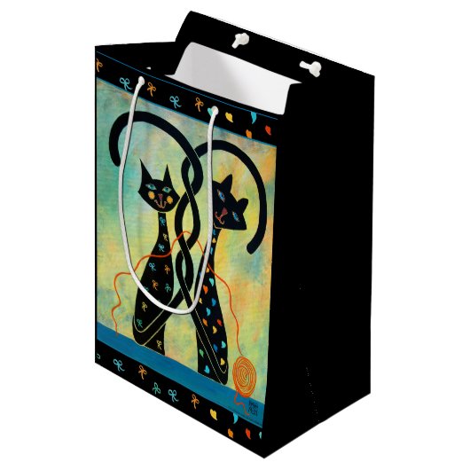 Chaos commandé de chat noir - sac fait sur (Devant Angle)