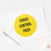 Chaos Control Pack™ - Sticker rond gras pour le qu (Enveloppe)