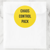 Chaos Control Pack™ - Sticker rond gras pour le qu (Sac)