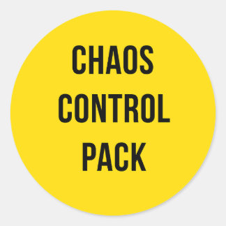 Chaos Control Pack™ - Sticker rond gras pour le qu